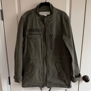 Treasure & Bond Dark Olive Military Jacket